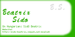 beatrix sido business card